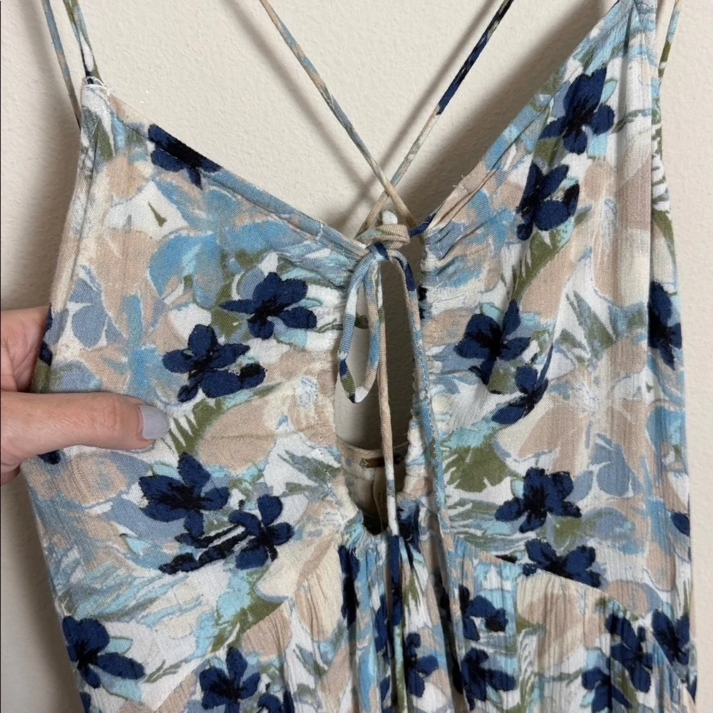 Free People Mulberry Floral Maxi Dress Size Large Boho Vacation Resortwear